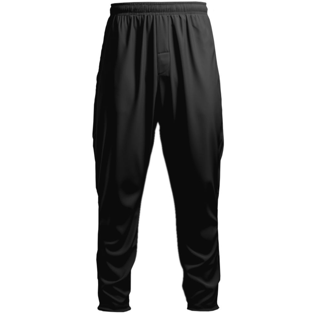 Gym Pants: Relaxed Black Long