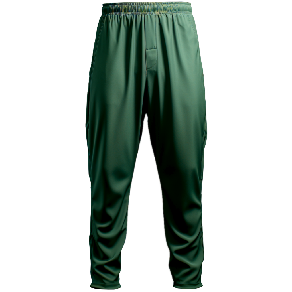 Gym Pants: Relaxed Green Long