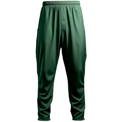 Gym Pants: Relaxed Green Long