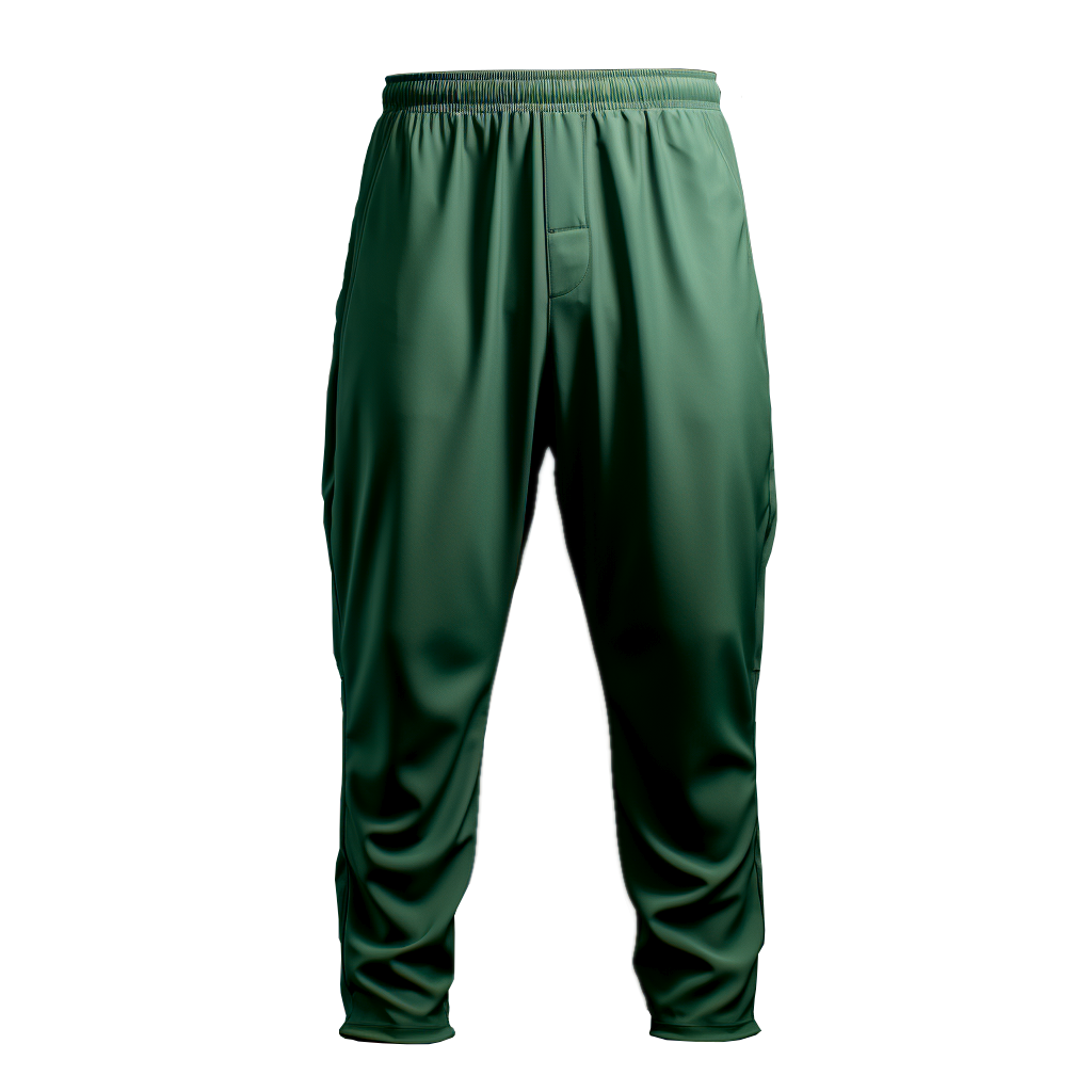 Gym Pants: Relaxed Green Regular
