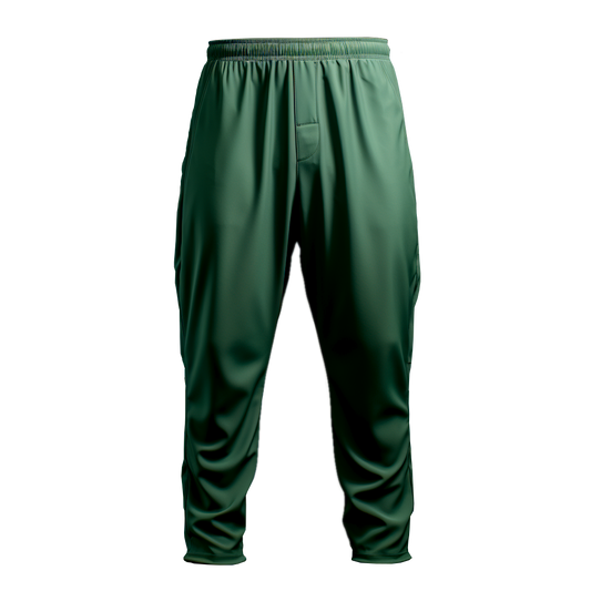 Gym Pants: Relaxed Green Regular