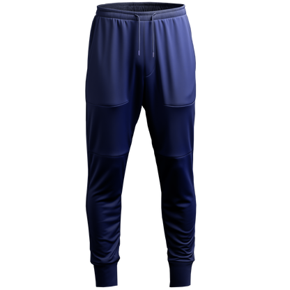 Gym Pants: Slim Blue Long
